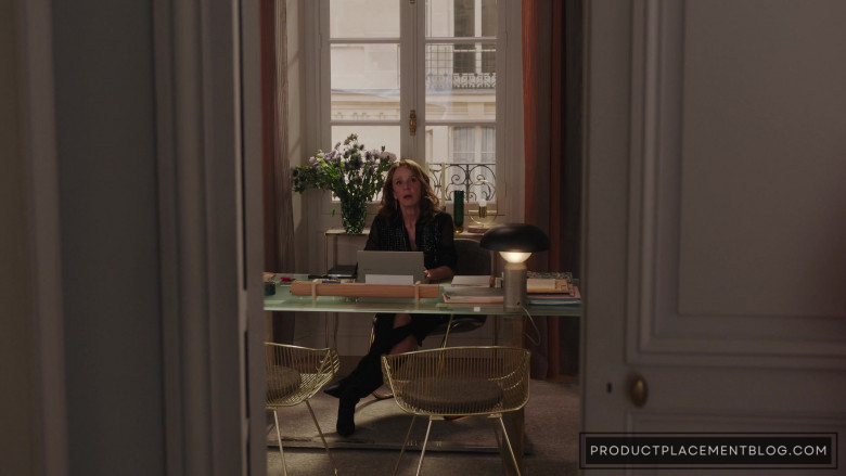 Samsung Laptop of Philippine Leroy-Beaulieu as Sylvie in Emily in Paris S03E09 Love Is in the Air (1)