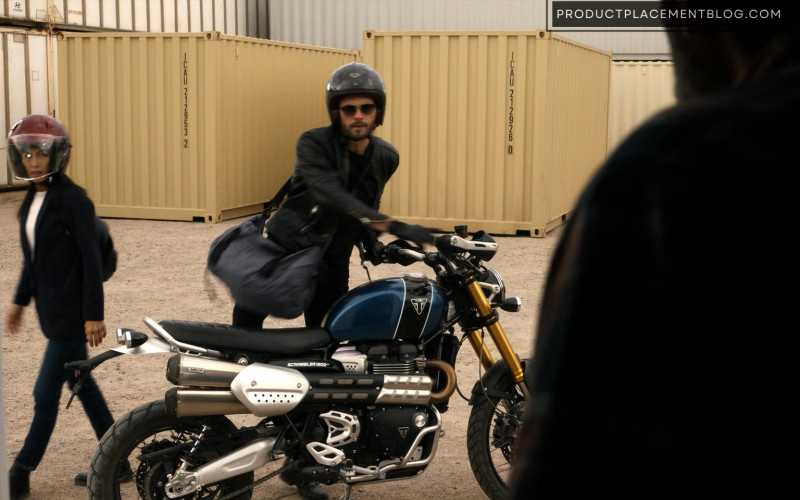 Triumph Motorcycle in The Cleaning Lady S02E11 Sanctuary (2022)
