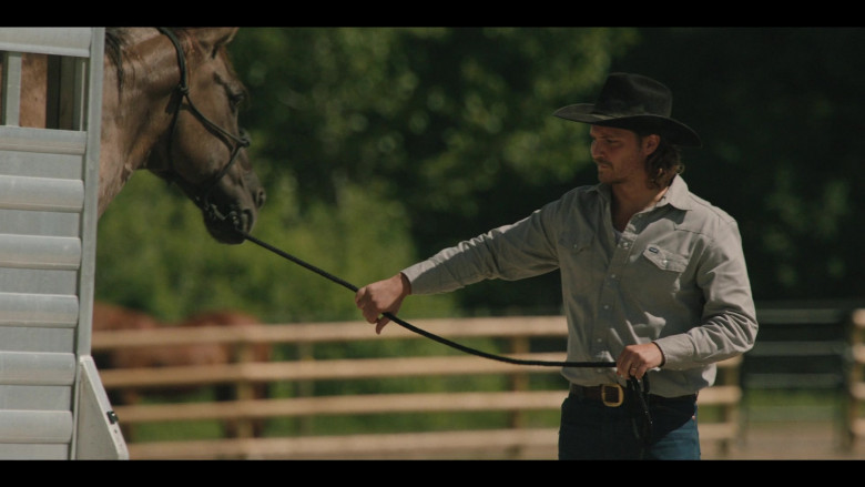 Wrangler Men's Shirt Worn by Luke Grimes as Kayce Dutton in Yellowstone S05E05 Watch ‘Em Ride Away (3)