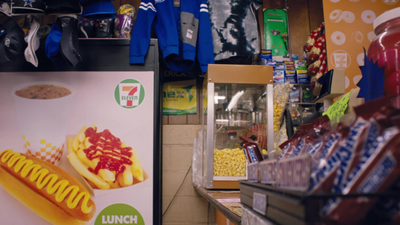 7-Eleven Store and Snickers Bars in Young Rock S03E07 World Pacific Wrestling (2023)