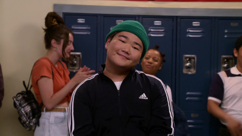 Adidas Black Tracksuit Worn by Reyn Doi as Ozzie in That '90s Show S01E06 The Birthday Girl (2)