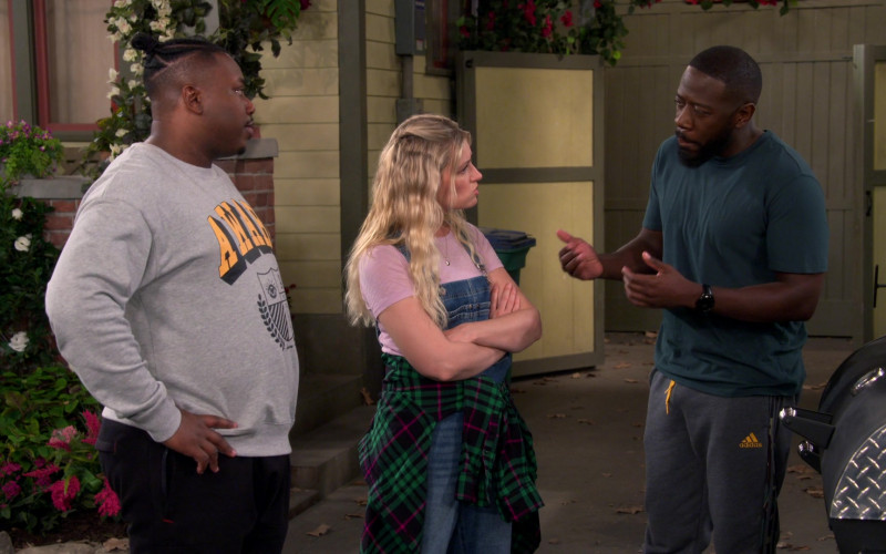 Adidas Men's Pants Worn by Sheaun McKinney as Malcolm Butler in The Neighborhood S05E10 Welcome to the Getaway (2023)