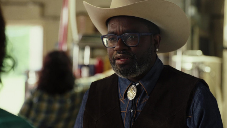 Armani Exchange Eyeglasses of Lil Rel Howery as Taffy Boyle in Poker Face S01E03 The Stall (2)