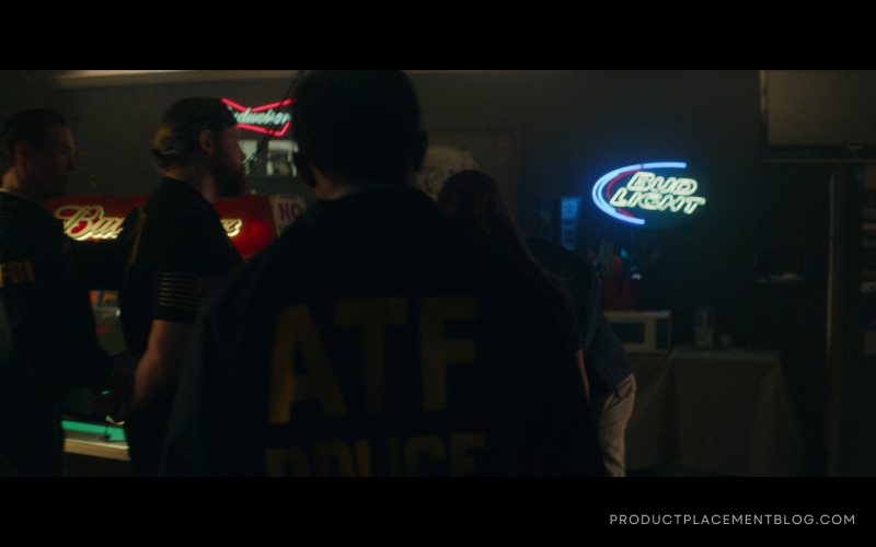 Budweiser and Bud Light Beer Signs in Tulsa King S01E08 Adobe Walls (2023)