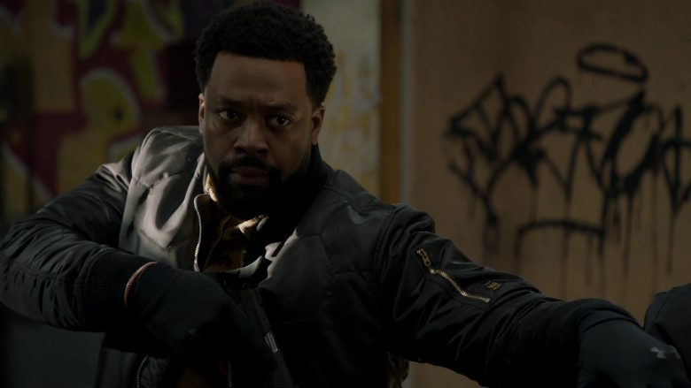 G-Star RAW Jacket Worn by LaRoyce Hawkins as Kevin Atwater in Chicago P.D. S10E11 Long Lost (3)