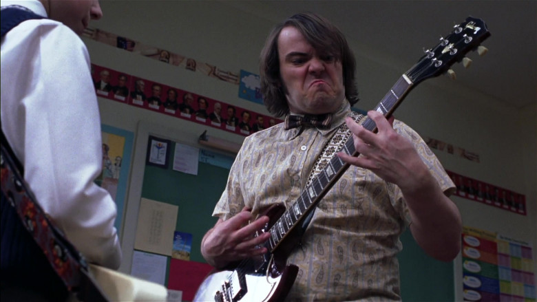 Gibson Guitar of Jack Black as Dewey Finn in School of Rock Movie (1)