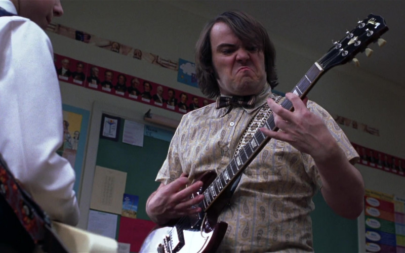 Gibson Guitar of Jack Black as Dewey Finn in School of Rock Movie (1)