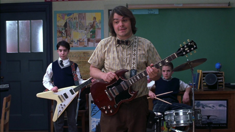 Gibson Guitar of Jack Black as Dewey Finn in School of Rock Movie (2)