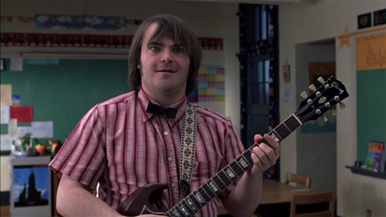 Gibson Guitar of Jack Black as Dewey Finn in School of Rock Movie (4)