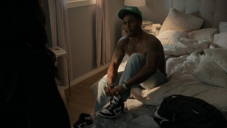 Nike AJ1 Sneakers and Adidas Backpack in The Game S02E08 One Wedding and a Musical (2023)