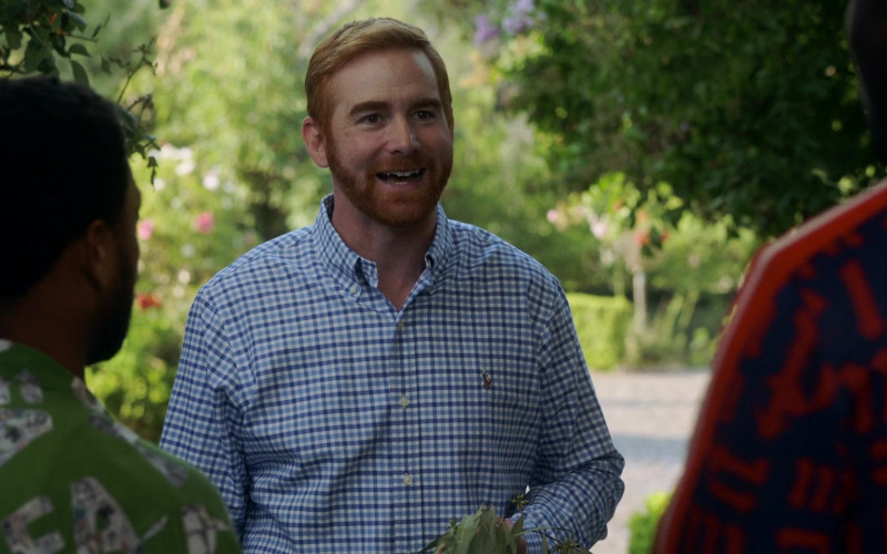 Ralph Lauren Shirt Worn by Andrew Santino in House Party (2023)
