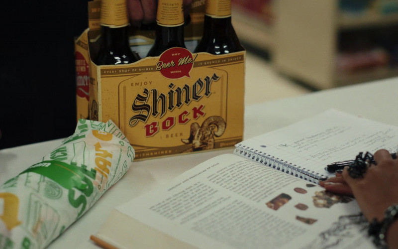 Shiner Bock Beer and Subway Sandwich in Poker Face S01E02 "The Night Shift" (2023)