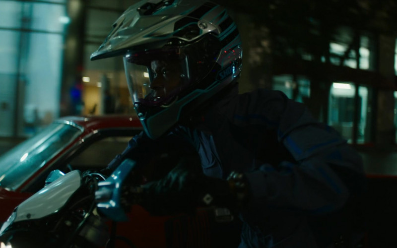 Shoei Motorcycle Helmets in Black Panther Wakanda Forever (2022)