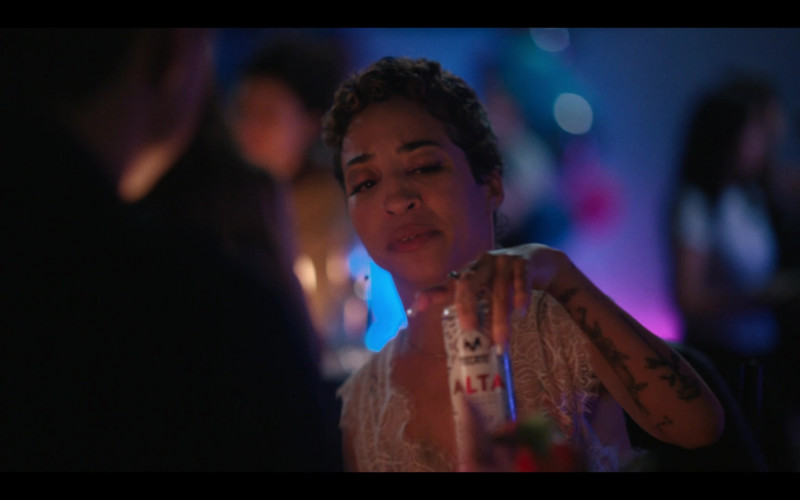 Tecate Alta Beer Enjoyed by Jillian Mercado as Maribel in The L Word Generation Q S03E07 Little Boxes (2)