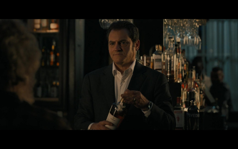 The Macallan Whisky Bottle Held by Michael Stuhlbarg as Jimmy Baxter and Svedka Vodka Bottle in Your Honor S02E03 "Part Thirteen" (2023)