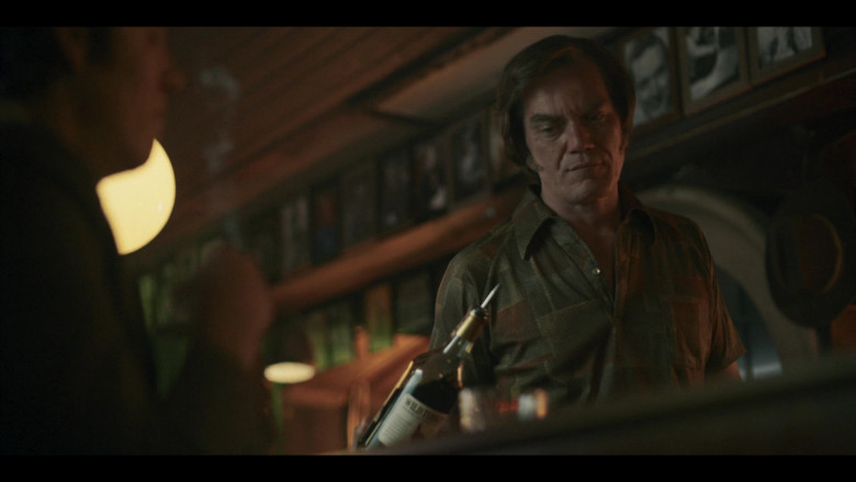 Wild Turkey Kentucky Bourbon Whiskey Bottle Held by Michael Shannon in George & Tammy S01E06 Justified & Ancient (1)