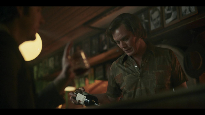 Wild Turkey Kentucky Bourbon Whiskey Bottle Held by Michael Shannon in George & Tammy S01E06 Justified & Ancient (2)