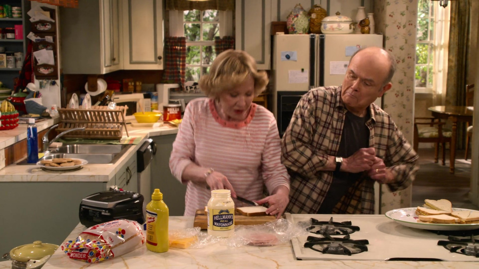 Wonder Bread, French's Classic Yellow Mustard, Hellmann's Real