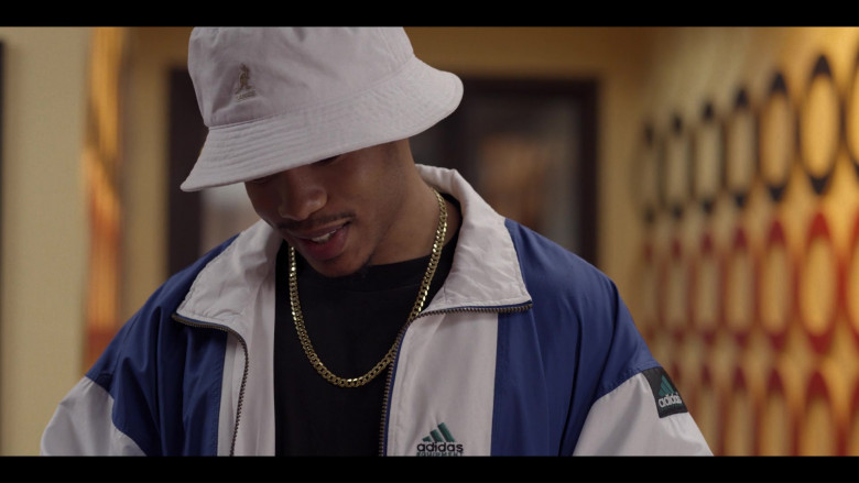Adidas Men's Jacket and Kangol White Bucket Hat Outfit in Wu-Tang An American Saga S03E02 All I Need (4)