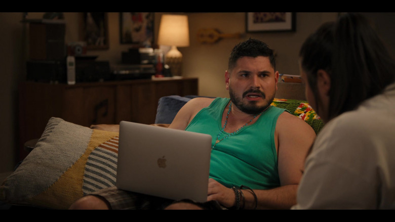 Apple MacBook Laptop Used by J.R. Villarreal as Tio Tonio in Freeridge S01E01 The Box (2)