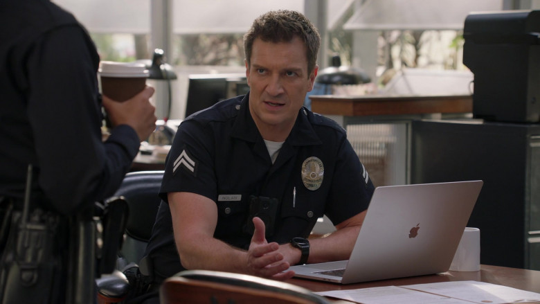 Apple MacBook Laptop Used by Nathan Fillion as John Nolan in The Rookie S05E14 Death Sentence (2023)