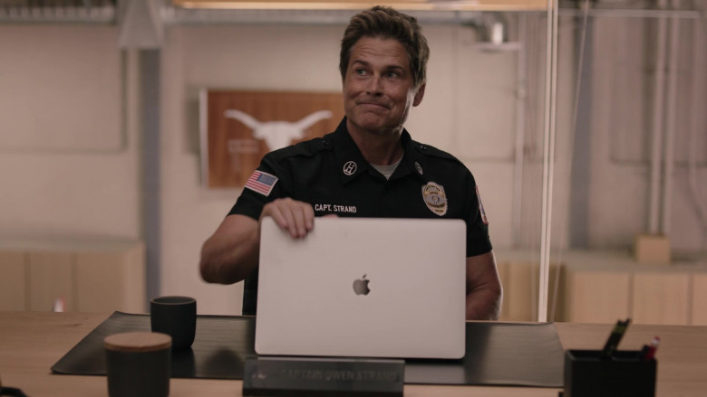 Apple MacBook Pro Laptop Used by Rob Lowe as Owen Strand in 9-1-1 Lone Star S04E02 The New Hot Mess (2023)