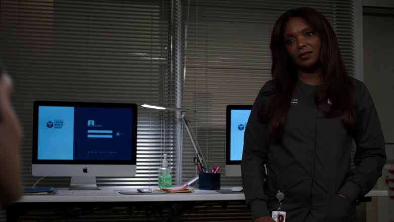 Apple iMac All-In-One Computers in Chicago Med S08E14 On Days Like Today… Silver Linings Become Lifelines (4)