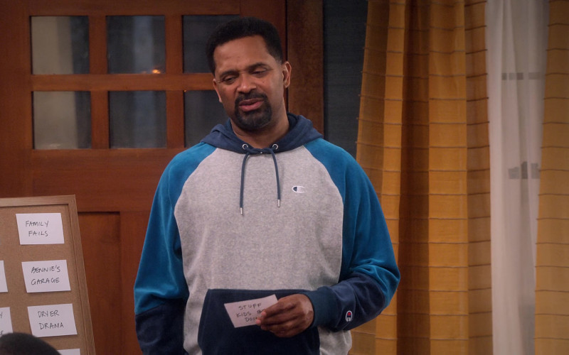 Champion Men’s Hoodie of Mike Epps as Bennie in The Upshaws S03E08 Now What (1)