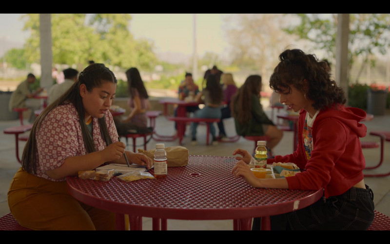 First Street Apple Juice Enjoyed by Bryana Salaz as Ines in Freeridge S01E04 Dead Mom (2023)