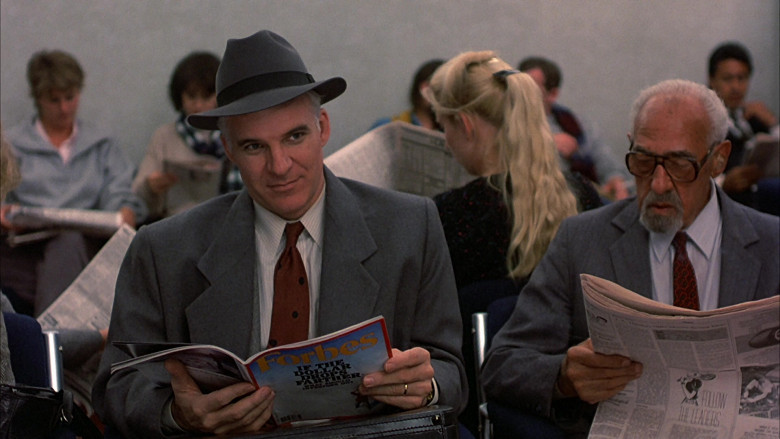 Forbes Magazine of Steve Martin as Neal Page in Planes, Trains and Automobiles (1987)