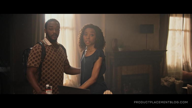 Gucci Polo Shirt Worn by Anthony Mackie as Frank in We Have a Ghost (3)