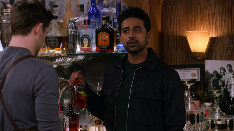 Jack Daniel's Tennessee Whiskey, Tequila Herradura, Milagro Silver Tequila, Stroh 160 Rum in How I Met Your Father S02E06 Universal Therapy (2023)