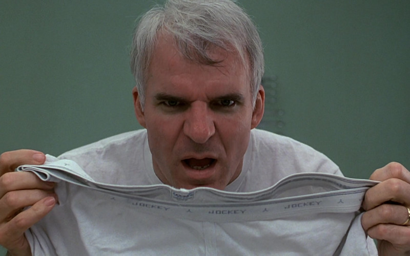 Jockey Underwear Held by Steve Martin as Neal Page in Planes, Trains and Automobiles (1)