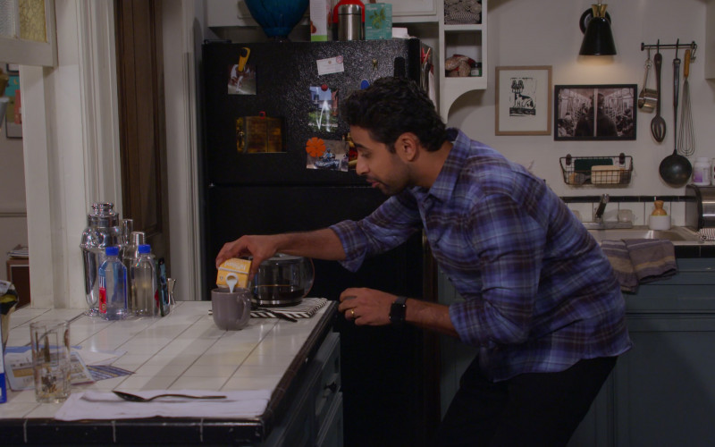 Kellogg's Frosted Flakes Cereal, Fiji Water and Farmland Milk Enjoyed by Suraj Sharma in How I Met Your Father S02E05 Ride or Die (2023)