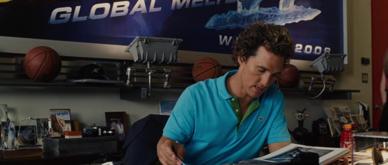 Lacoste Blue Polo Shirt Worn by Matthew McConaughey as Rick ‘The Pecker' Peck in Tropic Thunder (2008)