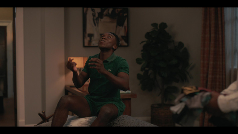 Lacoste Green Polo Shirt and Shorts in Bel-Air S02E01 A Fresh Start (2023)