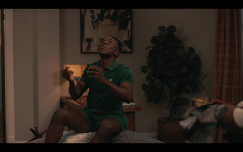Lacoste Green Polo Shirt and Shorts in Bel-Air S02E01 A Fresh Start (2023)