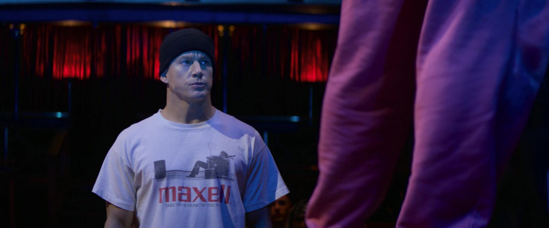 Maxell Consumer Electronics Company T-Shirt Worn by Channing Tatum as Mike Lane in Magic Mike's Last Dance (2023)