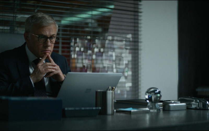 Microsoft Surface Laptop Used by Christoph Waltz as Regus Patoff in The Consultant S01E06 "Glass" (2023)