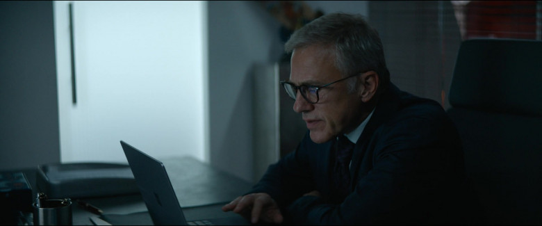 Microsoft Surface Laptop Used by Christoph Waltz as Regus Patoff in The Consultant S01E06 Glass (2)