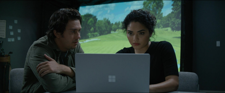 Microsoft Surface Laptop Used by Nat Wolff as Craig Horne & Brittany O'Grady as Elaine Hayman in The Consultant S01E01 Creator (2023)