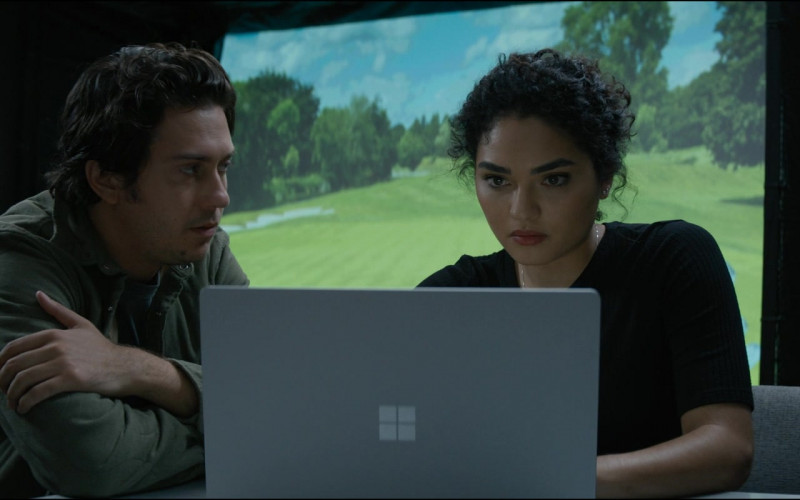 Microsoft Surface Laptop Used by Nat Wolff as Craig Horne & Brittany O'Grady as Elaine Hayman in The Consultant S01E01 Creator (2023)