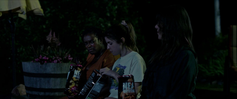 Neal Brothers Foods Chips Enjoyed by Anna Kendrick as Alice, Kaniehtiio Horn as Tess & Wunmi Mosaku as Sophie in Alice, Darling (1)