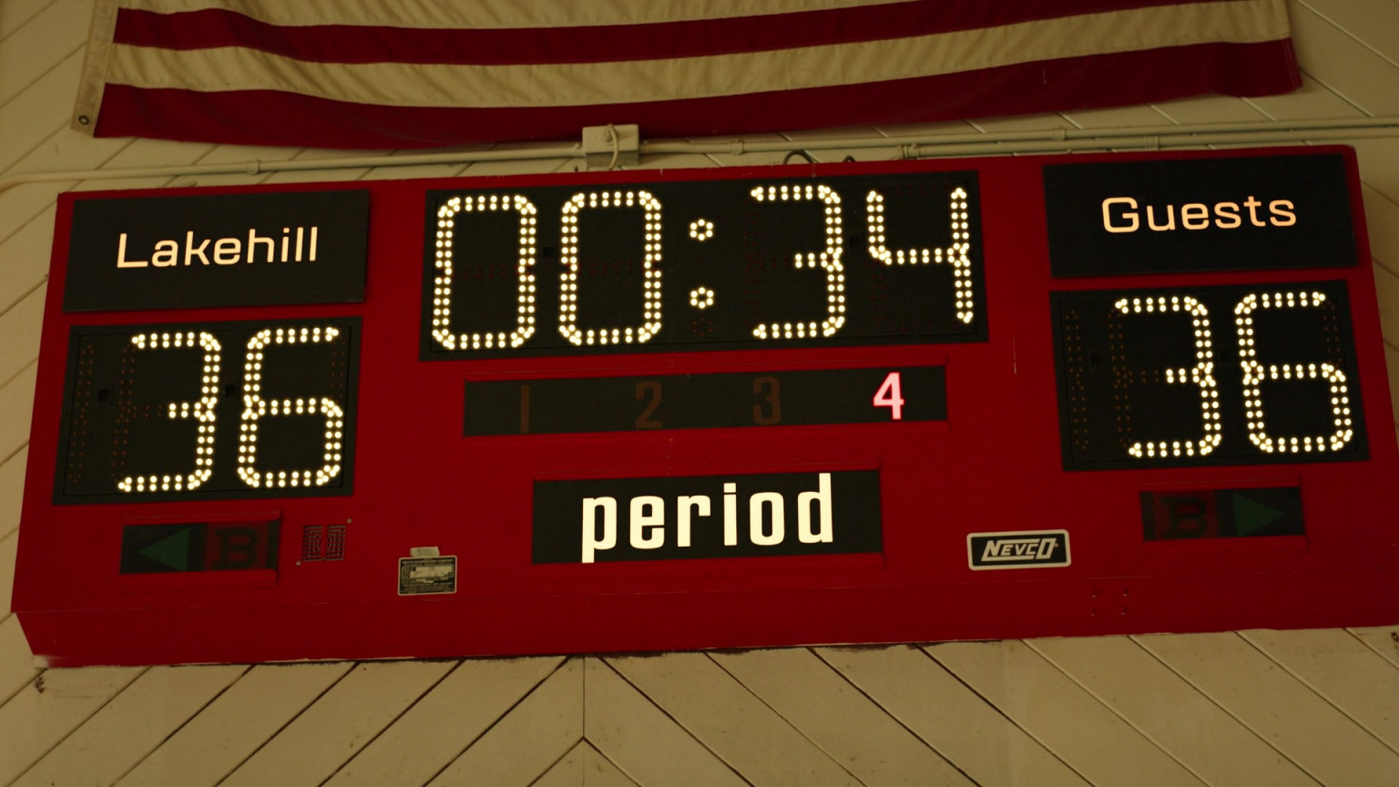 Nevco Scoreboard In Quantum Leap S01E12 "Let Them Play" (2023)