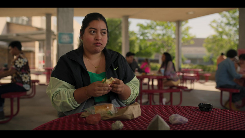 Nike Women's Jacket of Keyla Monterroso Mejia as Gloria in Freeridge S01E01 The Box (2023)