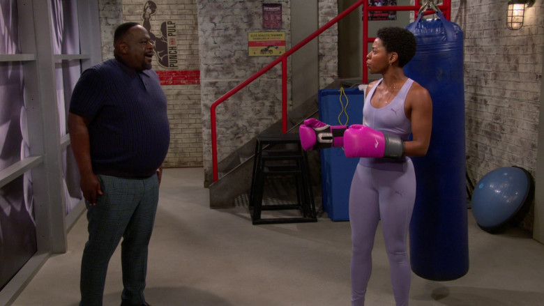 Puma Sports Bra and Leggings in The Neighborhood S05E13 Welcome to the Last Dance (2023)