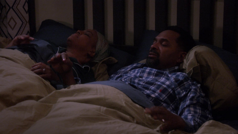 Ralph Lauren Sleepwear Worn by Mike Epps as Bennie in The Upshaws S03E06 Heart Wants (2023)