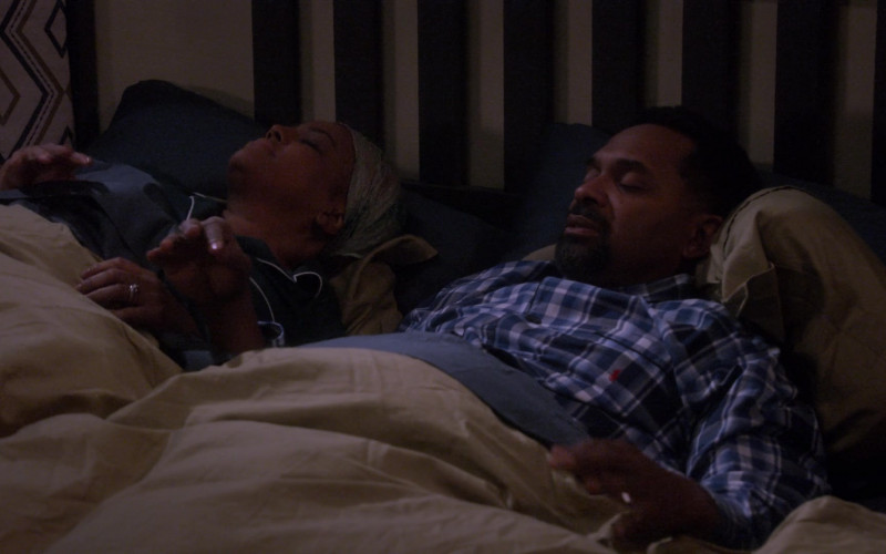 Ralph Lauren Sleepwear Worn by Mike Epps as Bennie in The Upshaws S03E06 Heart Wants (2023)