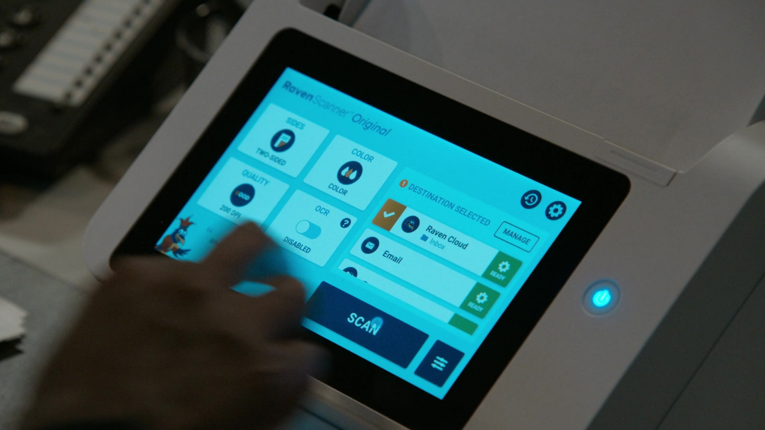 Raven Scanner In The Blacklist S10E01 "The Night Owl" (2023)