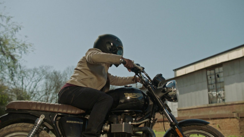 Triumph Bonneville Motorcycle in Die Hart The Movie (2023)